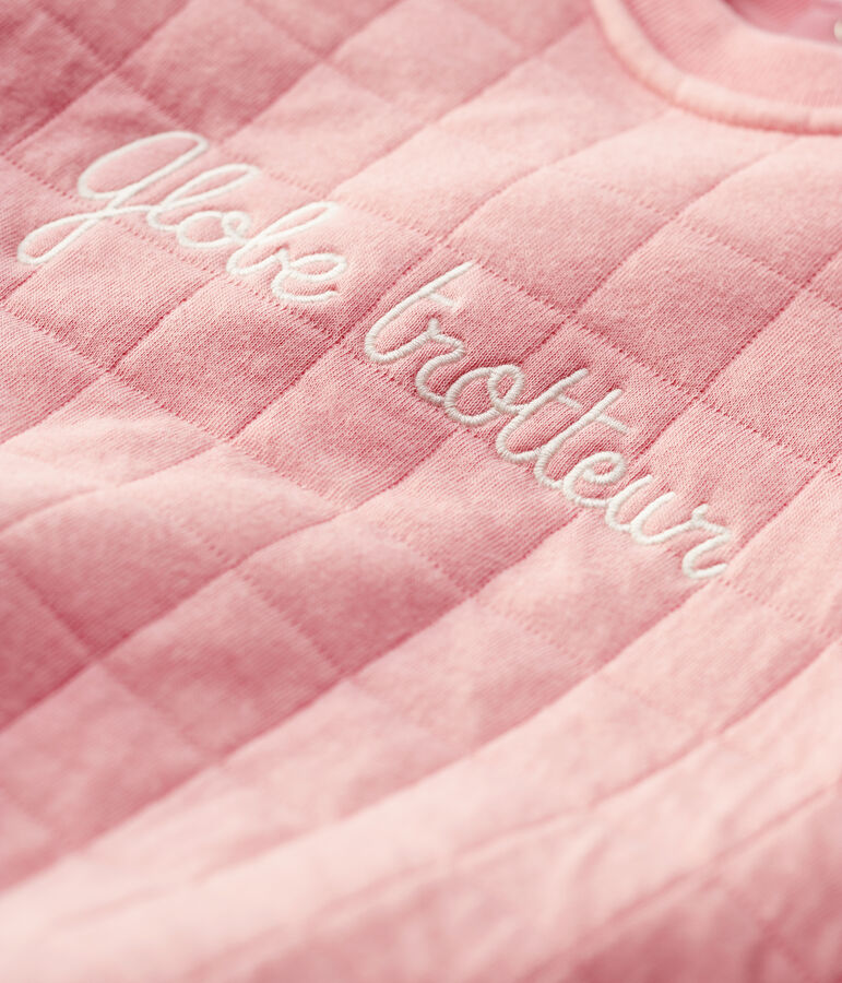 Bio gewatteerde jurk baby. roze