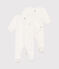 Setje met 2 fluwelen babypyjama's variante 1