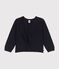 Cardigan voor meisjes in katoen blauw SMOKING
