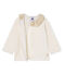 Cardigan bébé fille en tricot laine et coton blanc MARSHMALLOW