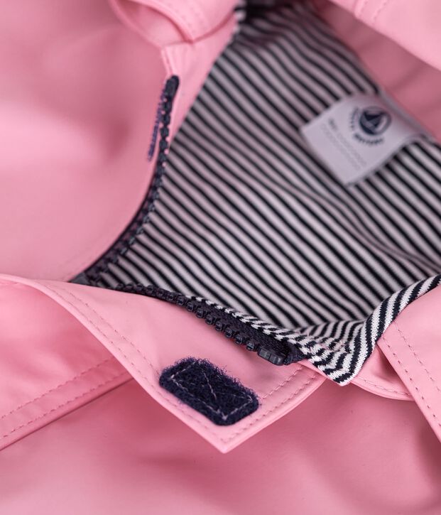 Iconische effen oliejas voor baby's roze