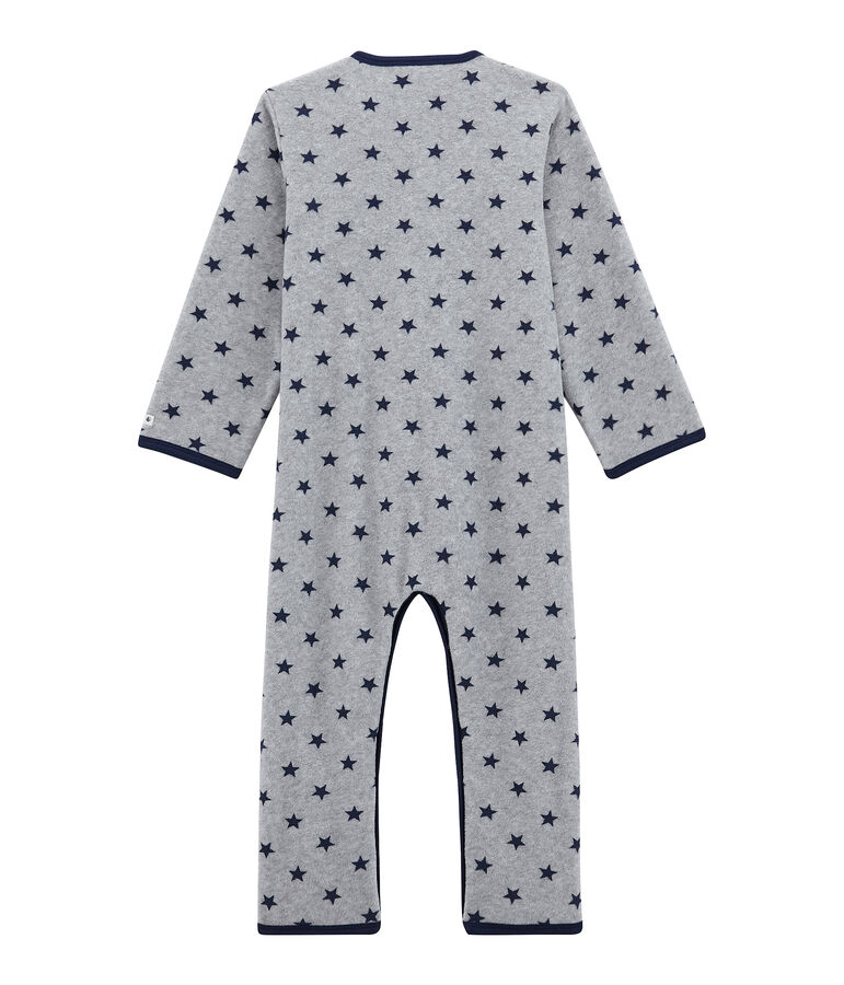 Combinaison petit gar&ccedil;on en polaire gris SUBWAY/bleu LOGO