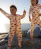 Pyjama in tubic met print wit MARSHMALLOW/rood PEPS