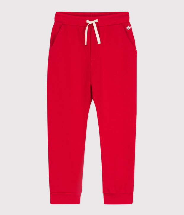 Molton joggingbroek voor jongens rood