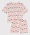 Pyjacourt tulipes en coton femme rose SALINE/blanc MULTICO