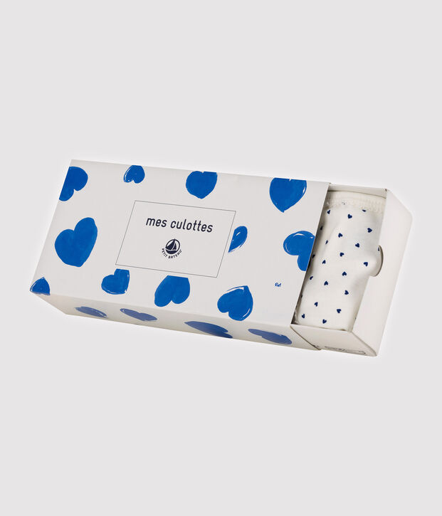 Set van 5 meisjesonderbroeken met hartjes multicouleur