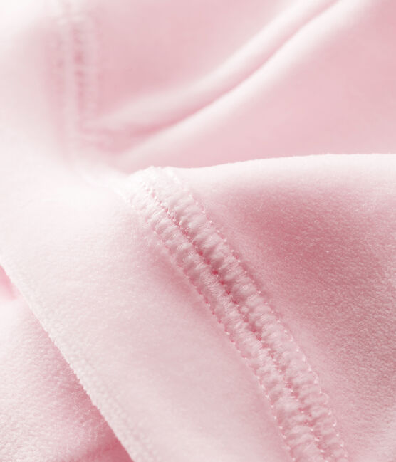 Bonnet naissance bébé mixte velours rose VIENNE