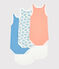 Set van 5 mouwloze rompertjes babyjongen variante 1
