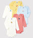 Set van 5 rompertjes met lange mouwen baby jongen
