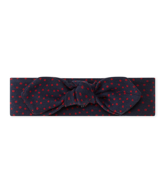 Haarband met strikje voor meisjes blauw SMOKING/rood TERKUIT