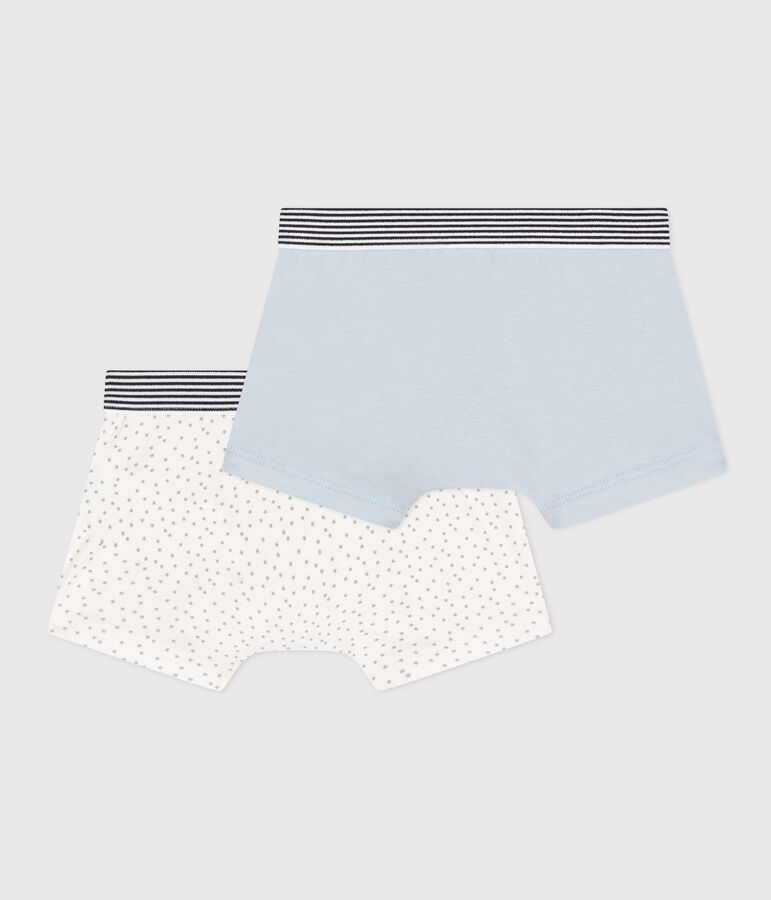 Set van 2 boxershorts voor jongens met sterretjes in katoen multicouleur