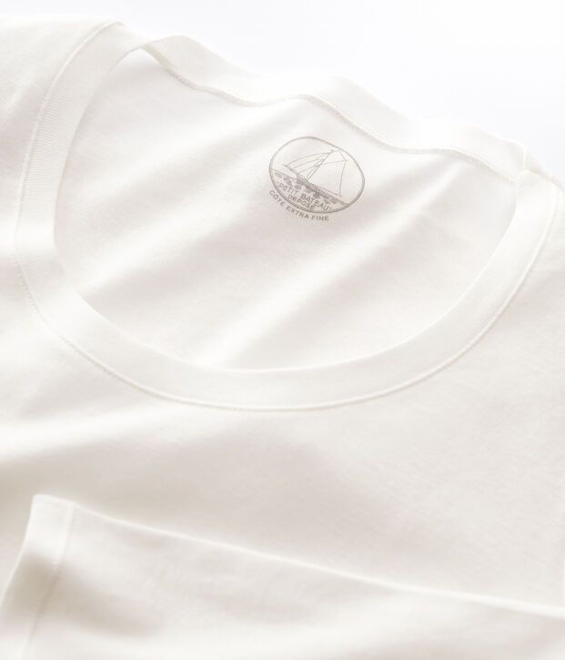 Licht geribd Dames T-shirt wit