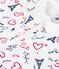 Pyjama bébé en coton sans pieds imprimé Paris blanc MARSHMALLOW/blanc MULTICO