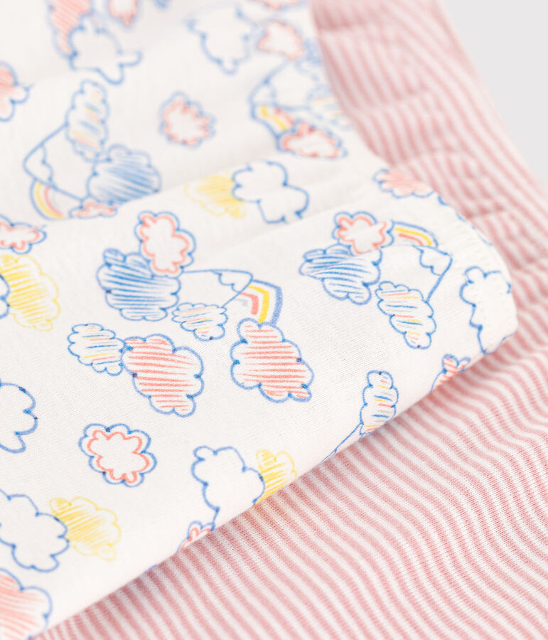 Set met twee katoenen hipsters met regenboogmotiefje voor kinderen variante 1