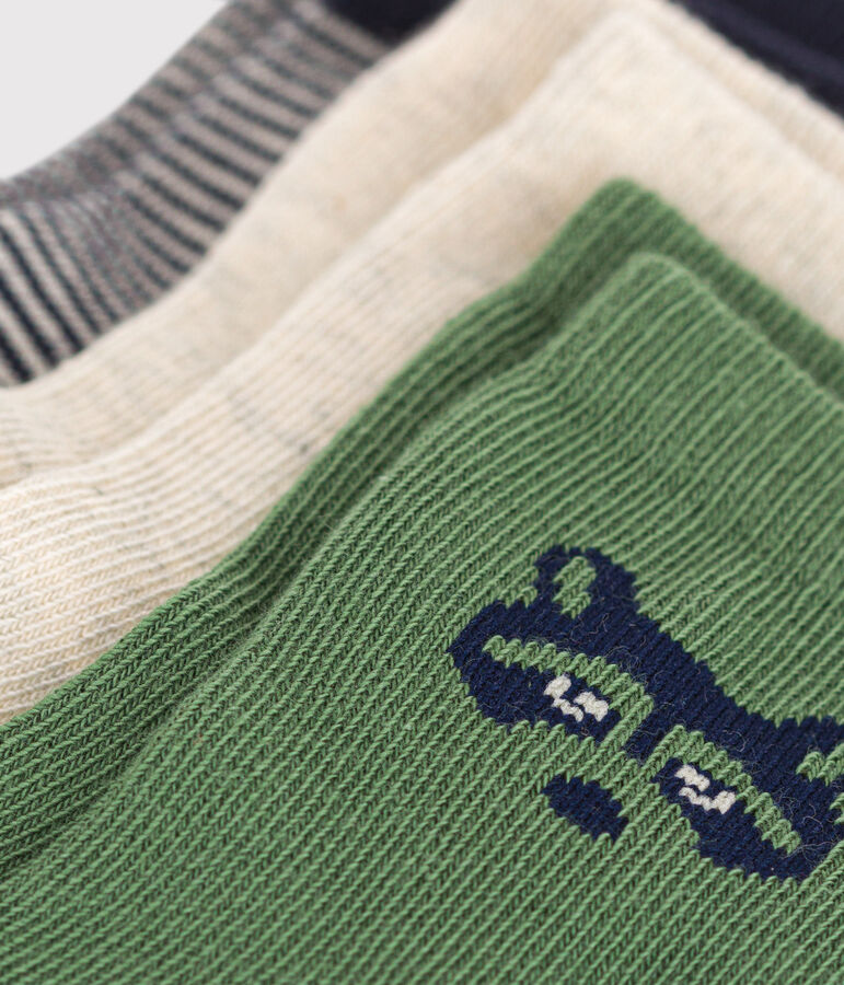 3 paires de chaussettes en coton raton b&eacute;b&eacute; multicouleur