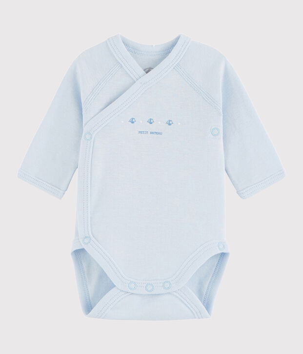 Rompertje gekruist met lange mouwen babymeisje - babyjongen FRAICHEUR