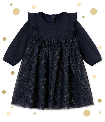 Jurk Met Pailletten Voor Babymeisjes Petit Bateau