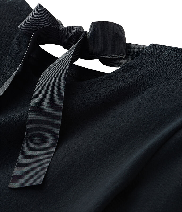 Robe femme &agrave; manches longues noir NOIR