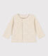 Babycardigan van katoenen velours
