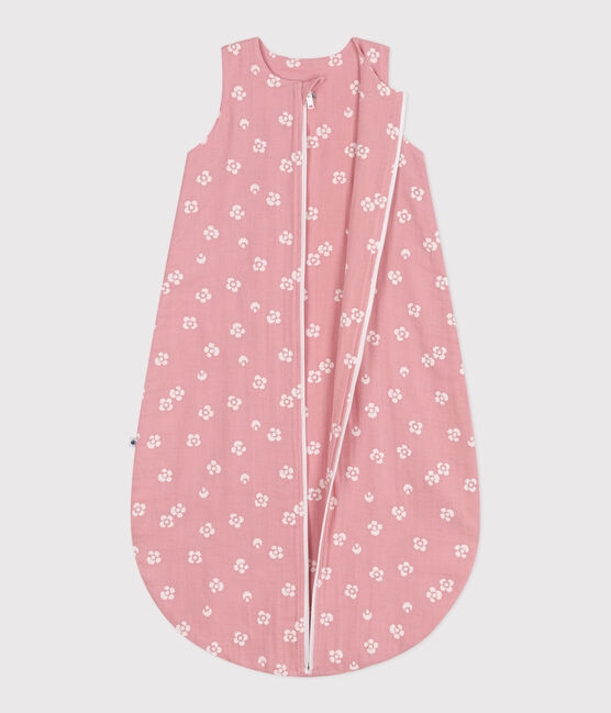 Gigoteuse bébé en coton fleuri TOG 1 rose CHARME/blanc MARSHMALLOW