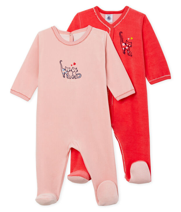 Duo de dors bien b&eacute;b&eacute; en velours multicouleur