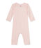 Combinaison longue bébé fille en laine et coton rose VIENNE/rose GRETEL