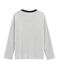 T-shirt met opdruk en lange mouwen jongens grijs BELUGA CHINE