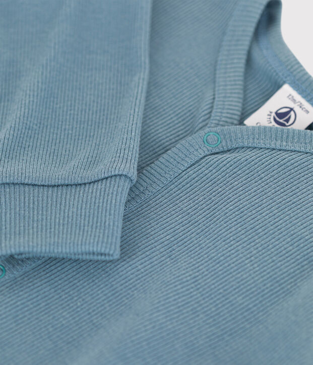 Slaappakje zonder voetjes in katoen en lyocell voor baby's blauw