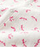 Combisac bébé en côte blanc MARSHMALLOW/rose GROSEILLER