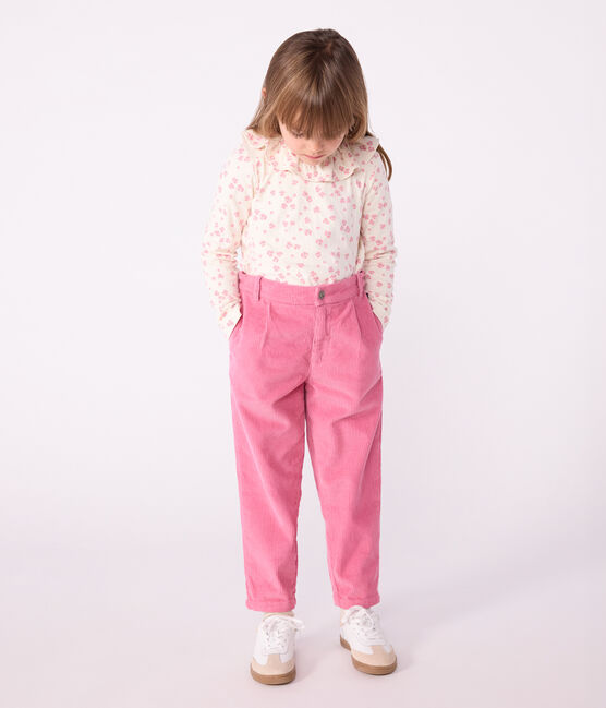 Effen fluwelen broek voor kinderen BOUDOIR