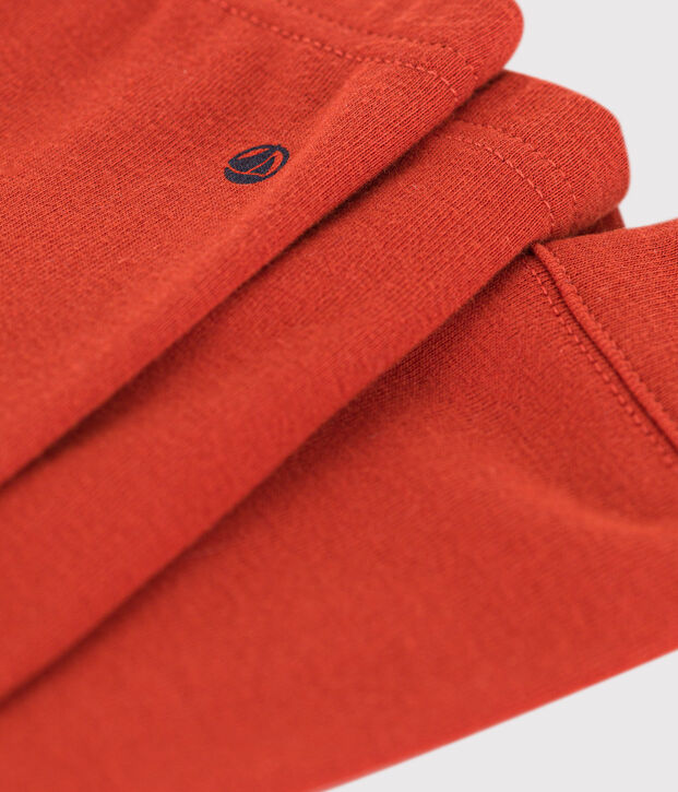 Katoenen effen legging voor baby's rood