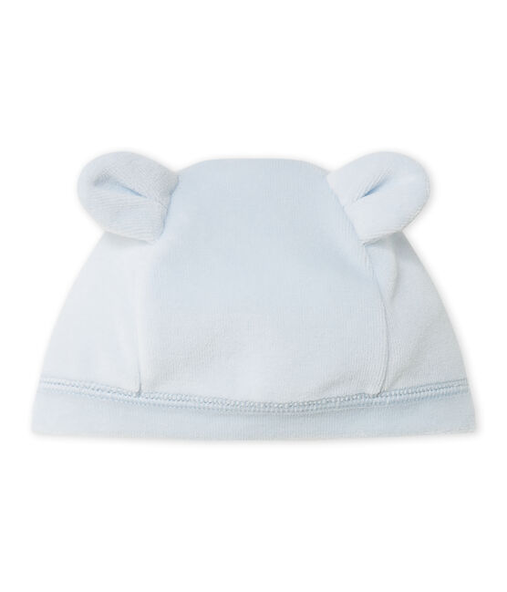 Uniseks eerste mutsje in fluweel blauw FRAICHEUR