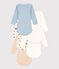 Set van 5 katoenen body's met lange mouwen en hondenprint voor baby's variante 1