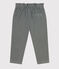 Pantalon droit en velours fin enfant fille vert THUYA