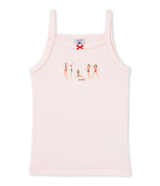 Lot de 2 chemises à bretelles fille blanc .