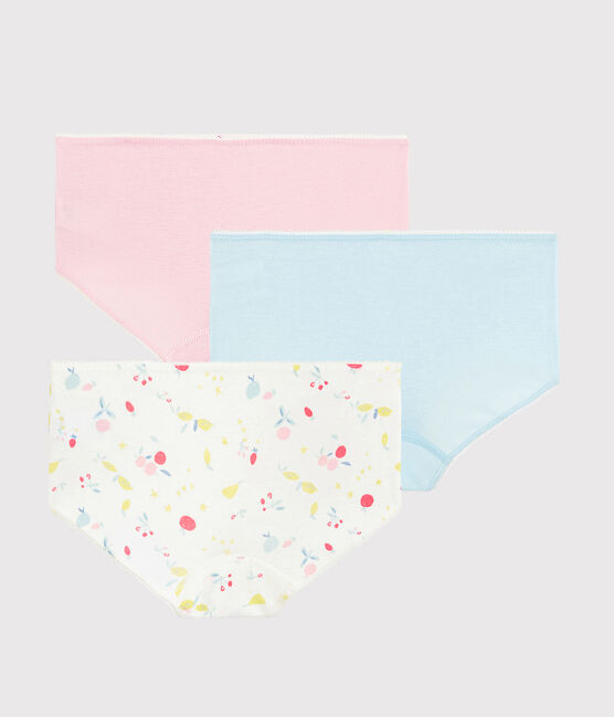 Lot de 3 shorties imprimé fruits petite fille en coton biologique variante 1