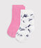 2 paires de chaussettes bébé en coton imprimé fleurs variante 1