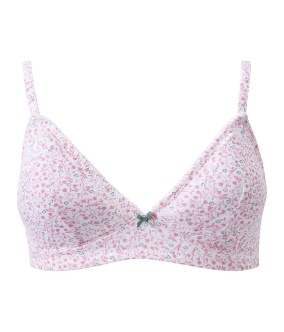 Soutien-gorge fille paddé blanc ECUME/blanc MULTICO