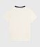 Katoenen dames-T-shirt met korte mouwen - Le Droit blauw MILK/ SOIR