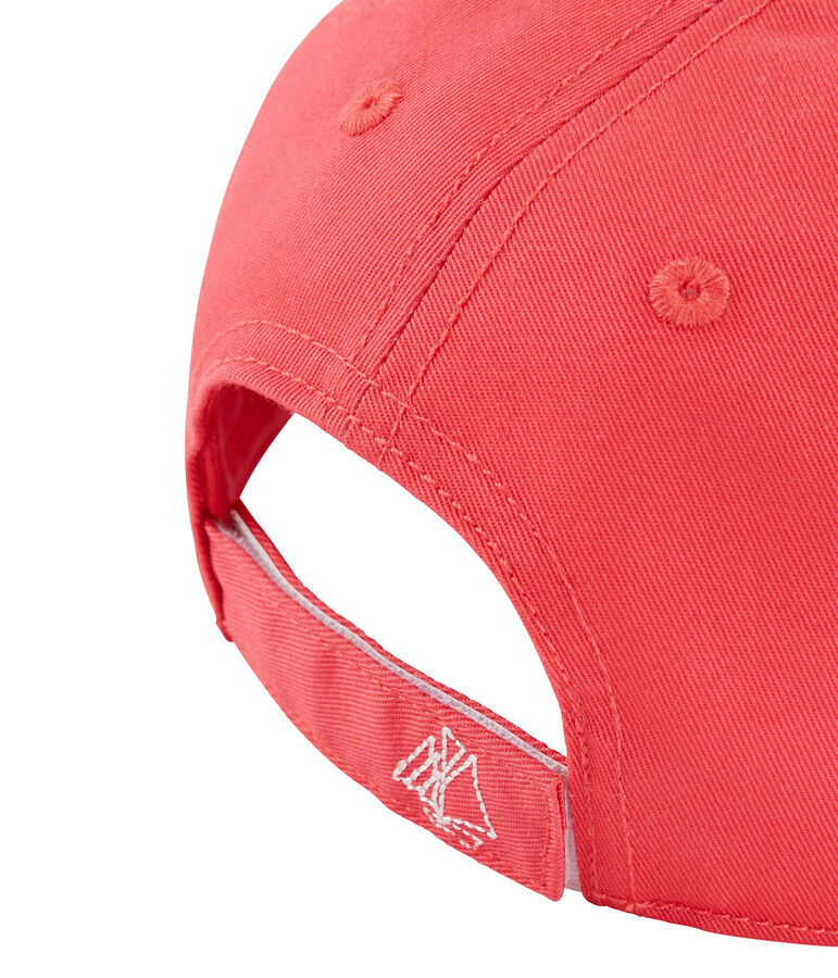 Casquette en twill enfant fille rose