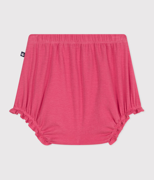 Effen katoenen babybloomer roze