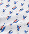 T-shirt garçon imprimé blanc ECUME/bleu SOURCE