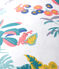 Coussin imprimé jungle en popeline blanc MARSHMALLOW/blanc MULTICO