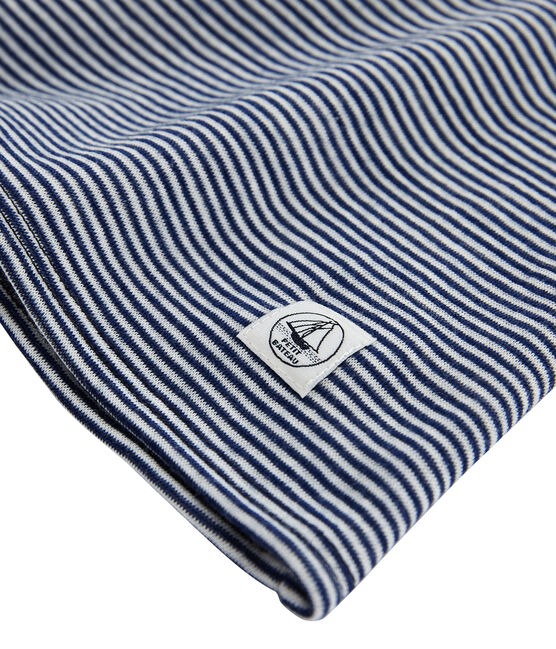 Extra warm T-shirt met lange mouwen vrouwen blauw SMOKING/wit MARSHMALLOW