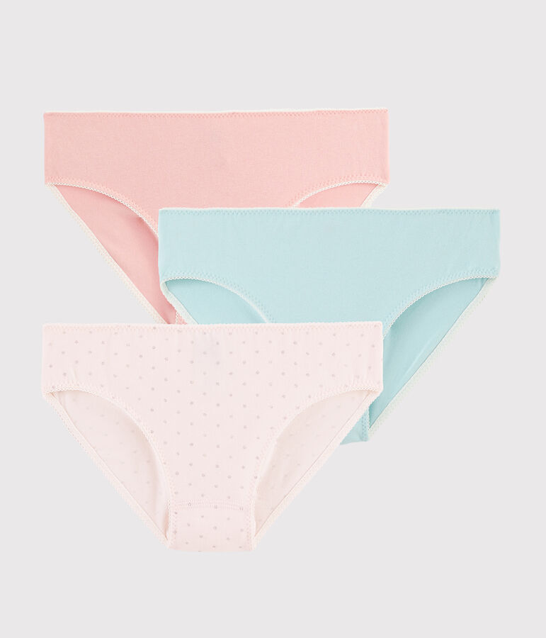 Lot de 3 culottes &agrave; paillettes fille multicouleur