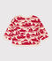 Sweatshirt in molton met print voor baby's. rood AVALANCHE/ ROUGE