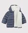 Gewatteerde bodywarmer baby blauw SMOKING/wit MARSHMALLOW