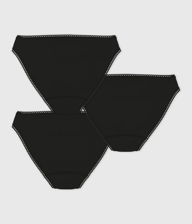 Pack damesslipjes van katoen en elastaan multicouleur