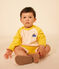 Sweatshirt van dunne fleece voor baby's geel AVALANCHE/ NECTAR