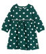 Robe manches longues bébé fille à pois